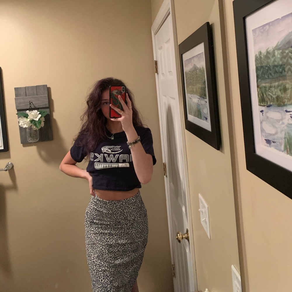 ☆cheeta print Brandy Melville skirt☆